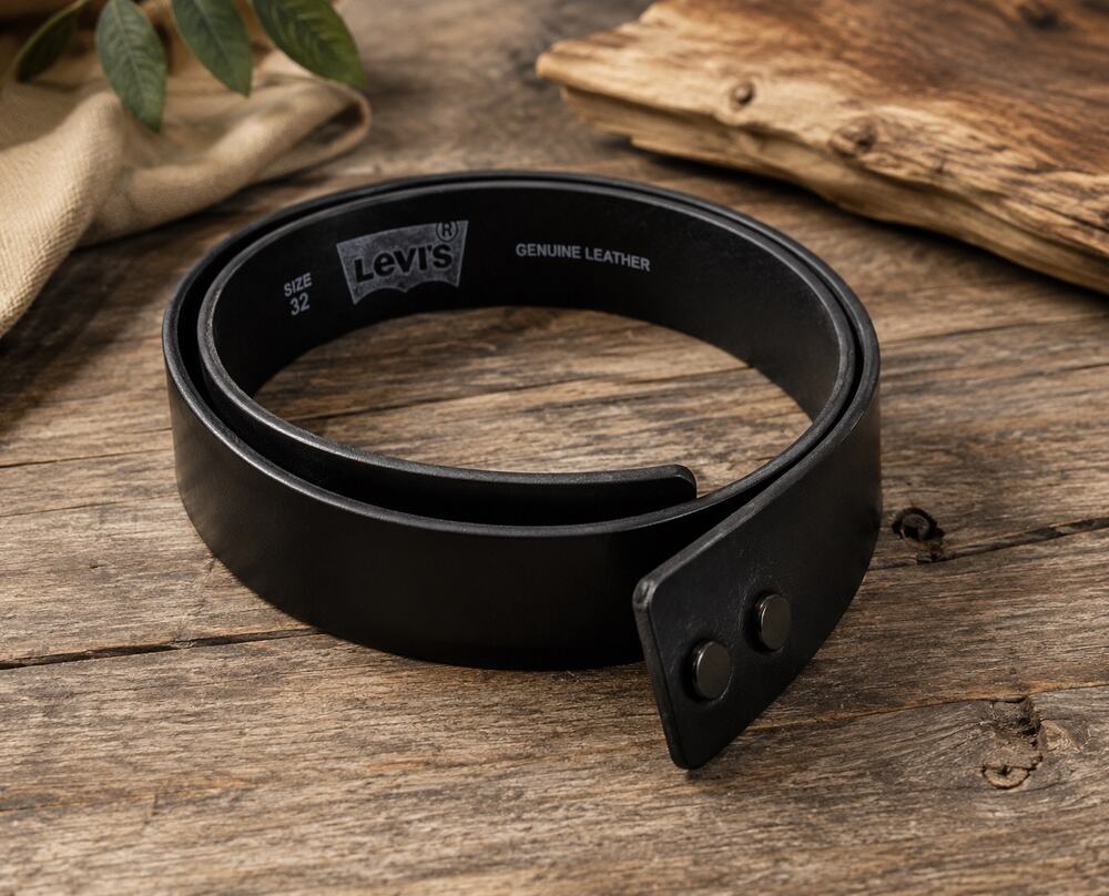 Levi’s Men’s Genuine Leather Belt Strap | Black | Size 32 | Style 11LV02P6
